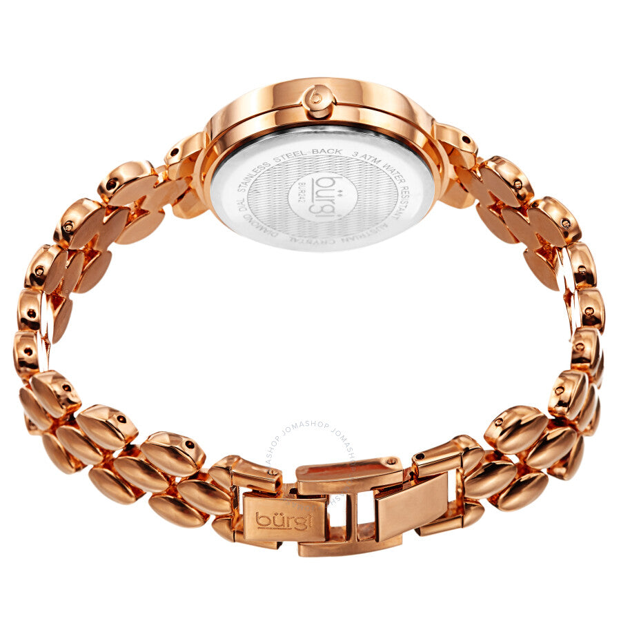 Burgi Quartz Diamond White Dial Rose Gold-tone Ladies Watch BUR242RG - Dawson Watches #4
