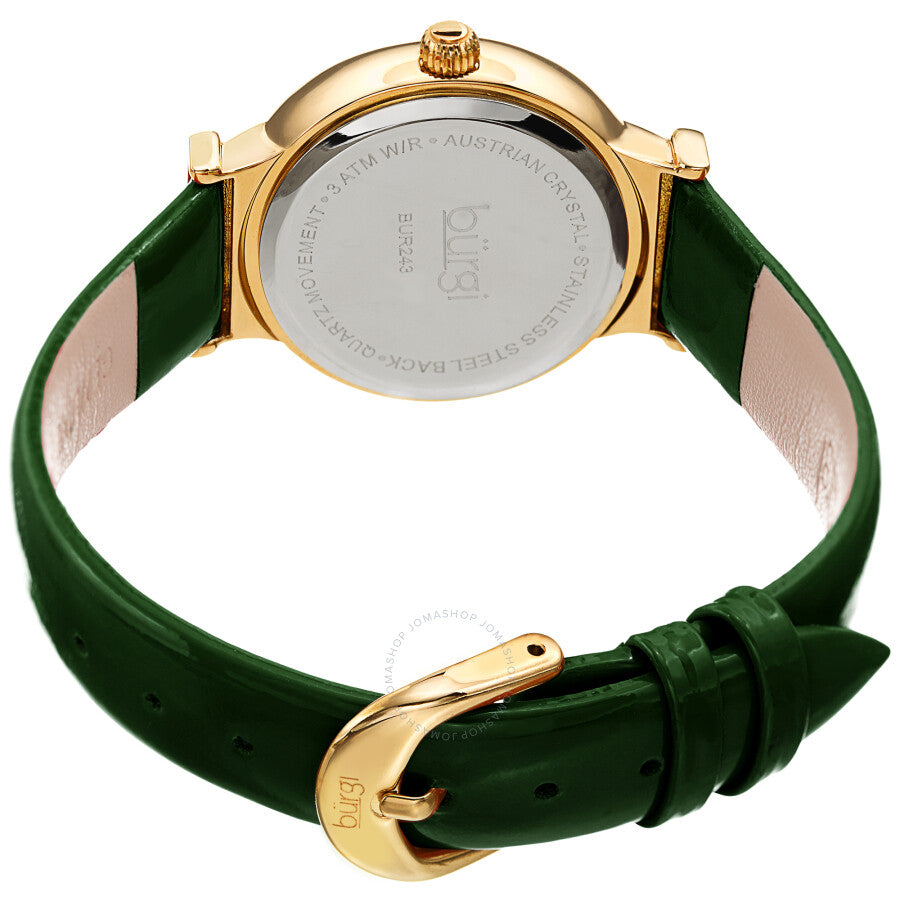 Burgi Quartz Green Dial Ladies Watch BUR243GN - Dawson Watches #4