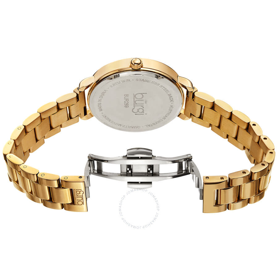 Burgi Quartz Silver Dial Gold-tone Ladies Watch BUR269YG - Dawson Watches #4