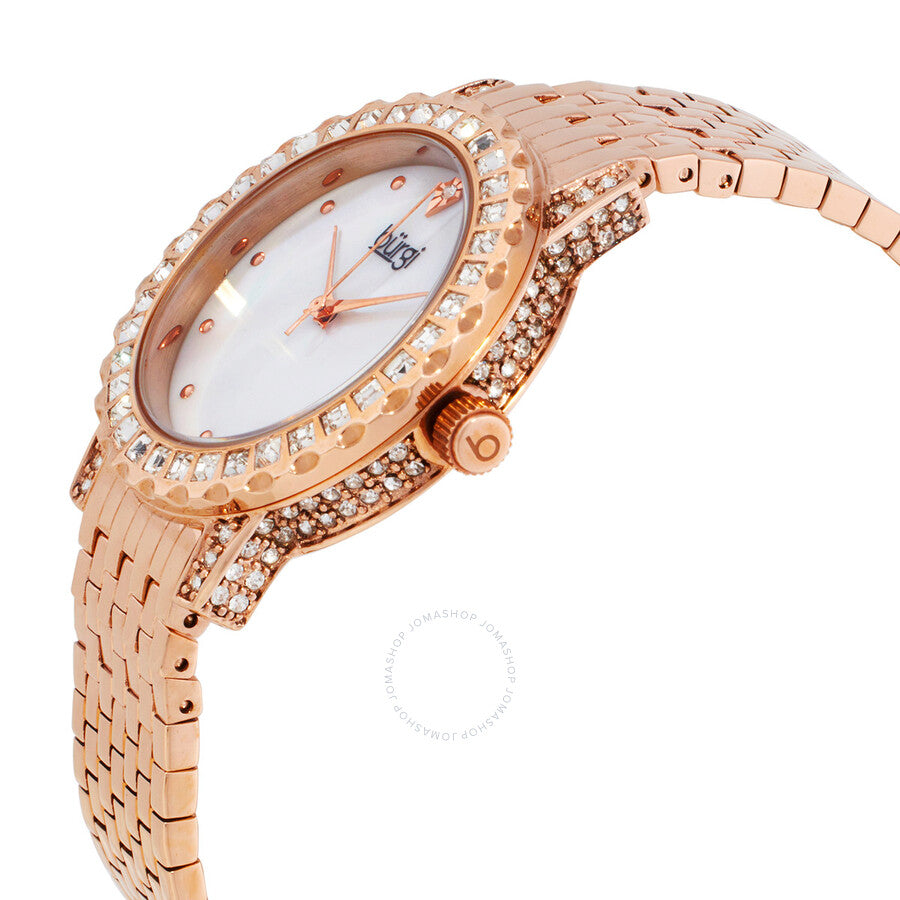 Burgi Quartz White Dial Ladies Watch BUR176RG - Dawson Watches #2