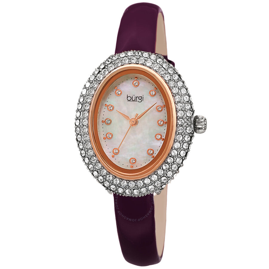 Burgi Quartz White Dial Ladies Watch BUR234PU - Dawson Watches
