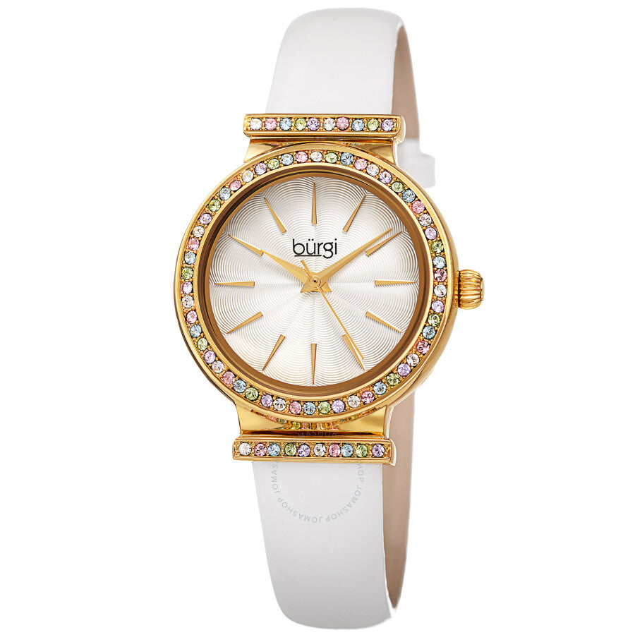 Burgi Quartz White Dial Ladies Watch BUR243WT - Dawson Watches