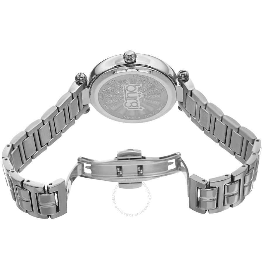 Burgi Quartz White Mother of Pearl Dial Ladies Watch BUR183SS - Dawson Watches #4