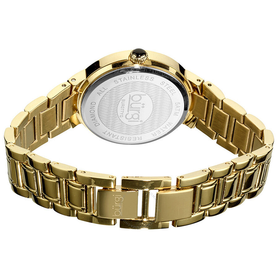 Burgi Silver Dial Gold-tone Ladies Watch BUR077YG - Dawson Watches #3