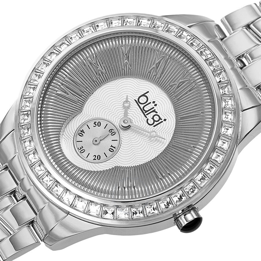 Burgi Silver Dial Stainless Steel Case Ladies Watch BUR106SS - Dawson Watches #2
