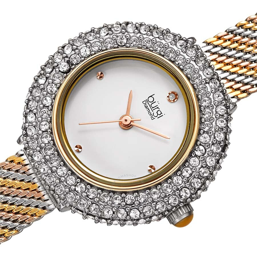 Burgi Diamond Crystal Ladies Watch BUR236TRI - Dawson Watches #2