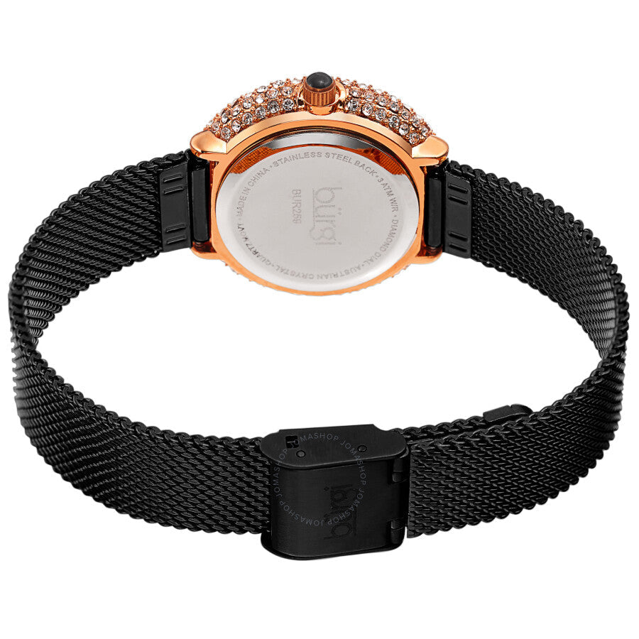 Burgi Swirl Quartz Diamond Black Dial Ladies Watch BUR259BK - Dawson Watches #4
