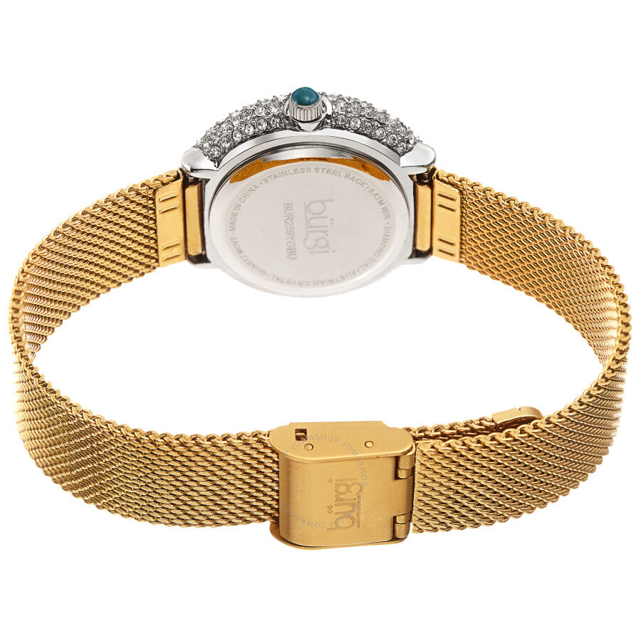 Burgi Swirl Quartz Diamond Blue Dial Ladies Watch BUR259YGBU - Dawson Watches #4