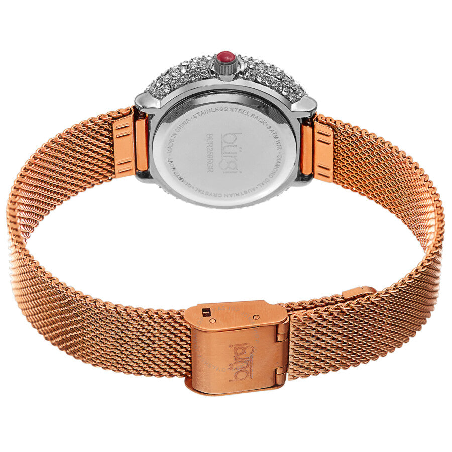 Burgi Swirl Quartz Diamond Red Dial Ladies Watch BUR259RGR - Dawson Watches #4
