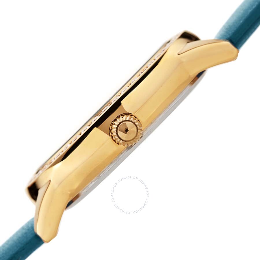 Burgi Diamond White Dial Blue Leather Ladies Watch BUR221BU - Dawson Watches #3
