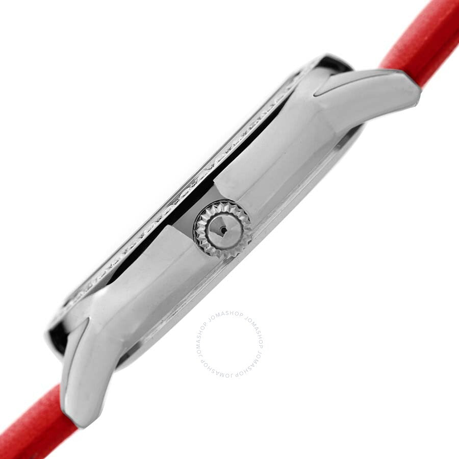 Burgi Diamond White Dial Red Leather Ladies Watch BUR221RD - Dawson Watches #3
