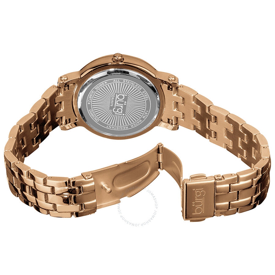 Burgi White Mother of Pearl Dial Ladies Watch BUR079RG - Dawson Watches #3