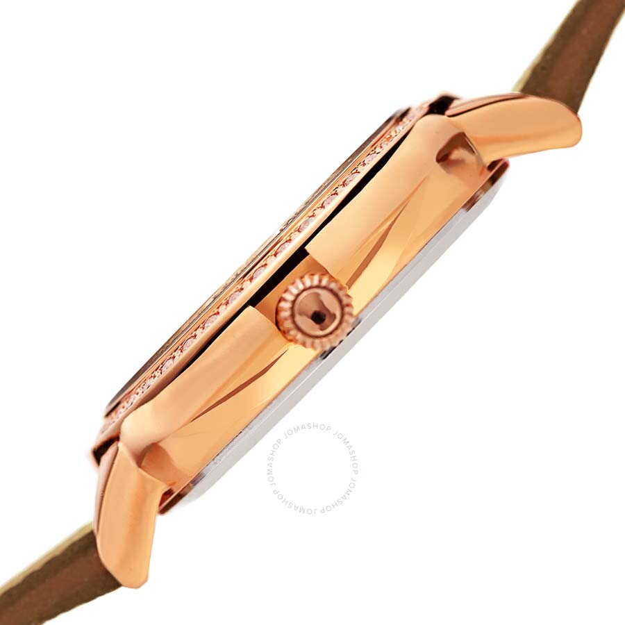 Burgi Diamond White Mother of Pearl Dial Ladies Watch BUR224BR - Dawson Watches #3
