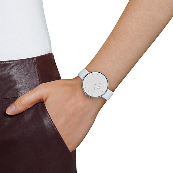 Skagen Gitte White Dial Leather Ladies Watch SKW2136