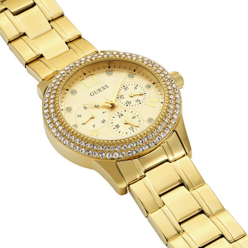 Guess Bedazzle Women's Gold Dial Metal Band Women's Watch W1097L2 - Dawson Watches #2