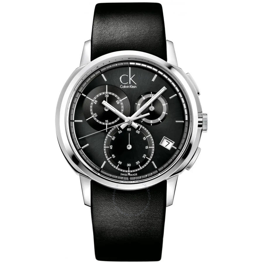 Calvin Klein Drive Chronograph Quartz Black Dial Men's Watch K1V27102 - Dawson Watches
