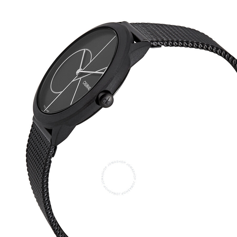 Calvin Klein Minimal Quartz Black Dial Ladies Watch K3M5245X - The Watches Men & Co #2