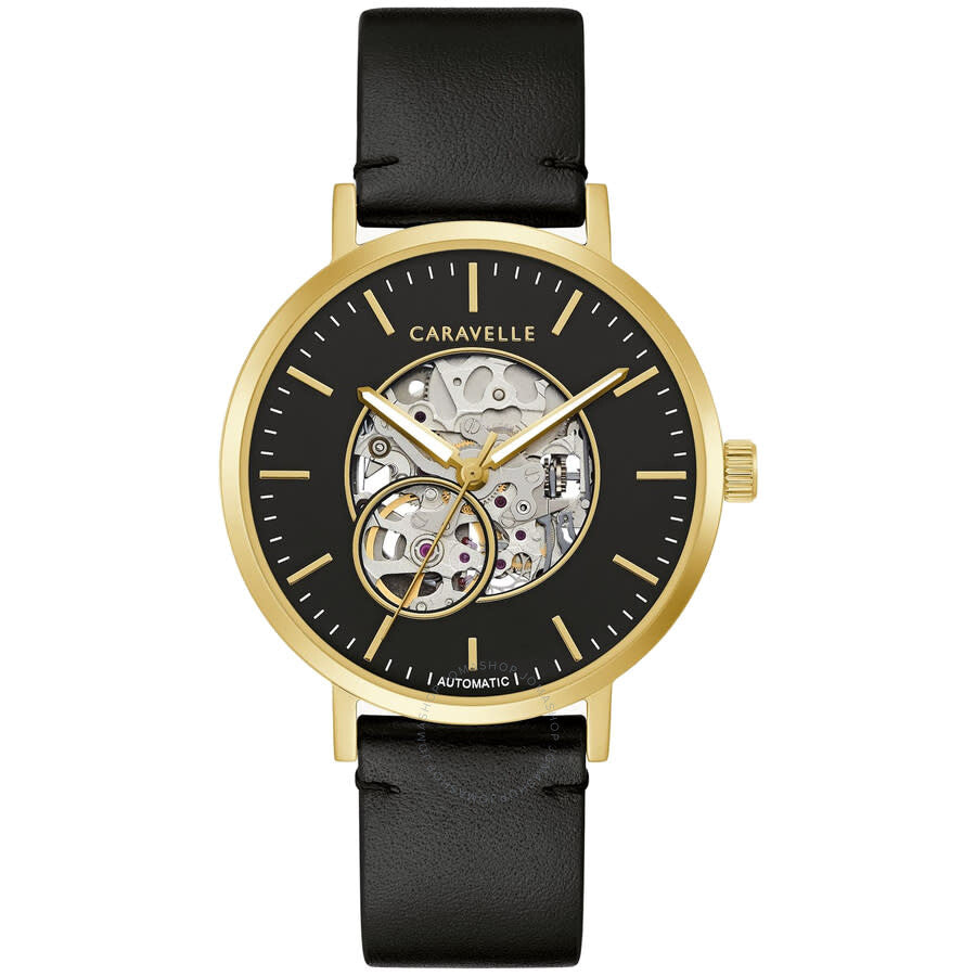 Caravelle Classic Automatic Black Dial Men's Watch 44A121 - Dawson Watches