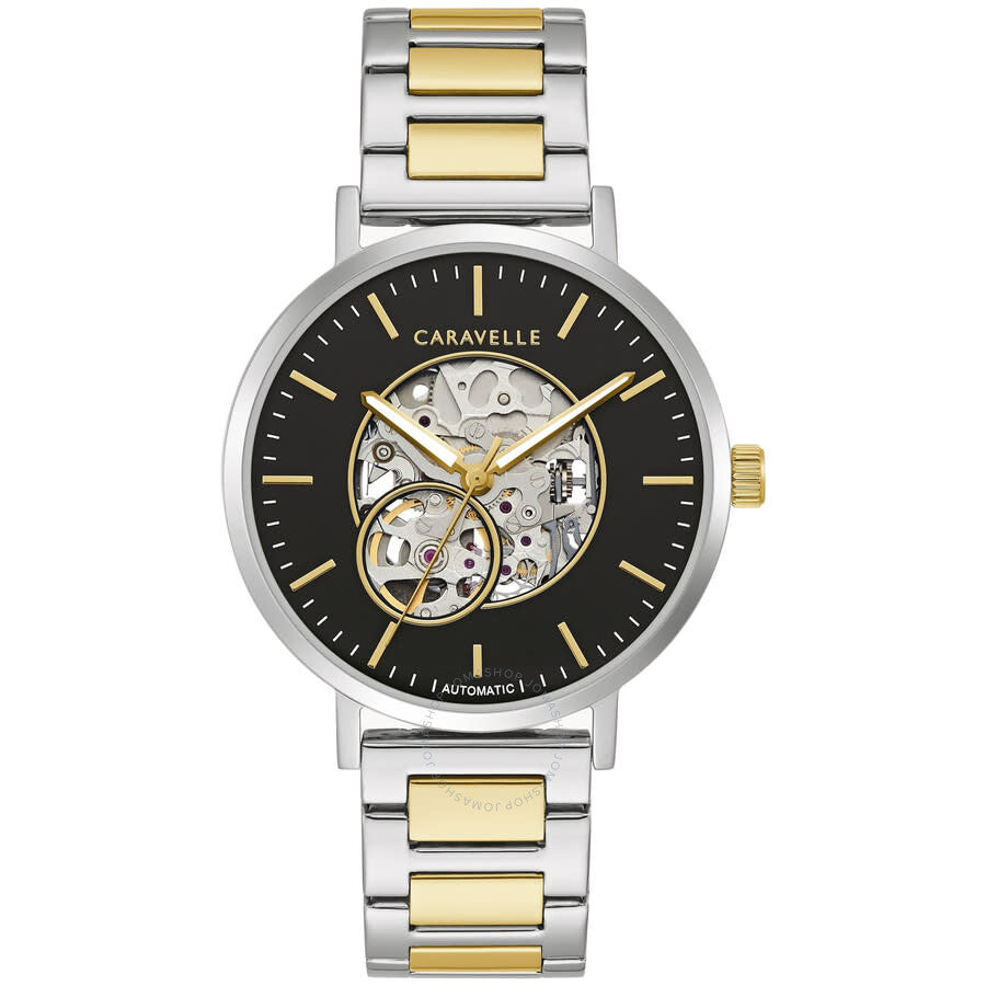 Caravelle Classic Automatic Black Dial Men's Watch 45A152 - Dawson Watches