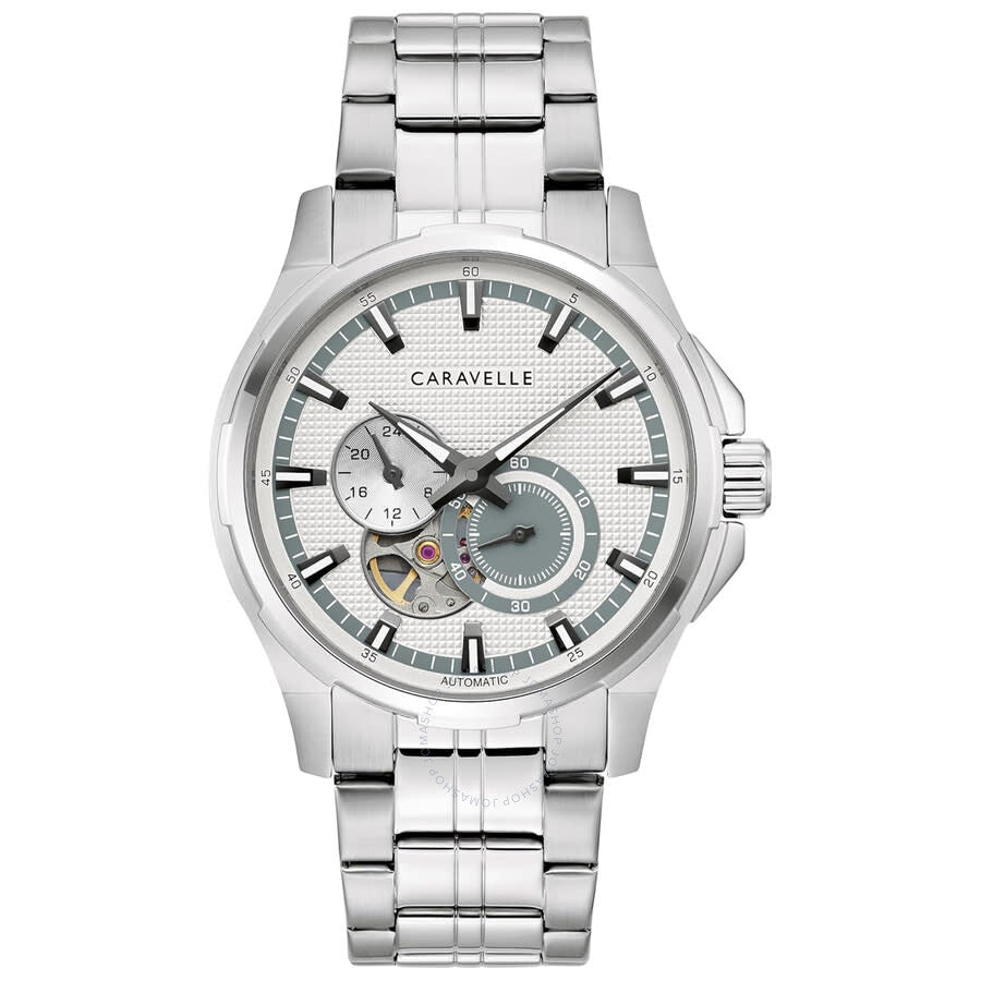 Caravelle Dress Chronograph Automatic Silver Dial Men's Watch 43A159 - Dawson Watches