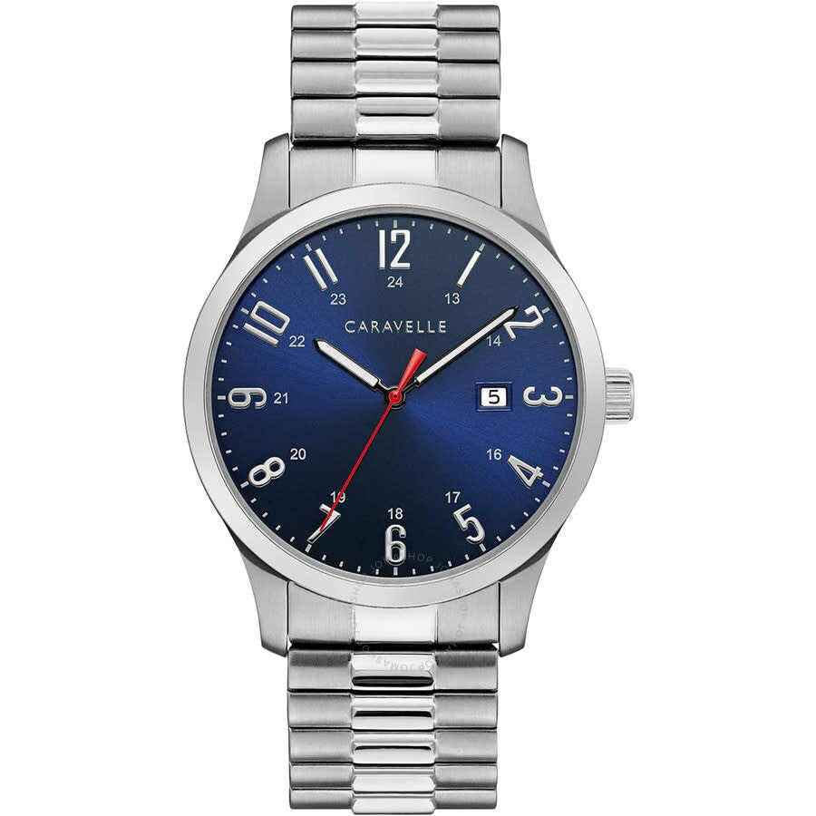 Caravelle Dress Quartz Blue Dial Men's Watch 43B151 - Dawson Watches