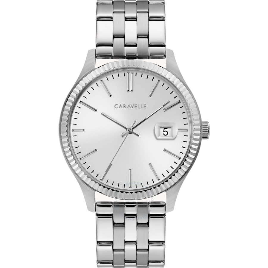 Caravelle Dress Quartz Silver Dial Men's Watch 43B163 - Dawson Watches