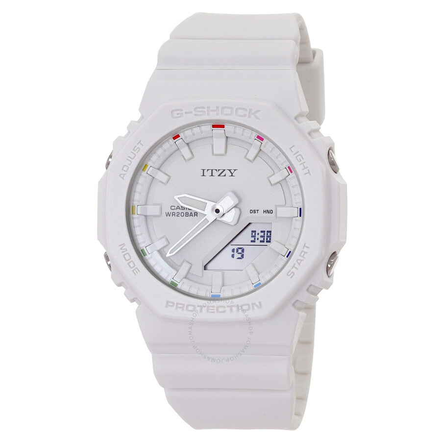 Casio Alarm World Time Quartz Analog-Digital White Dial Ladies Watch GMAP2100IT-7A - Dawson Watches