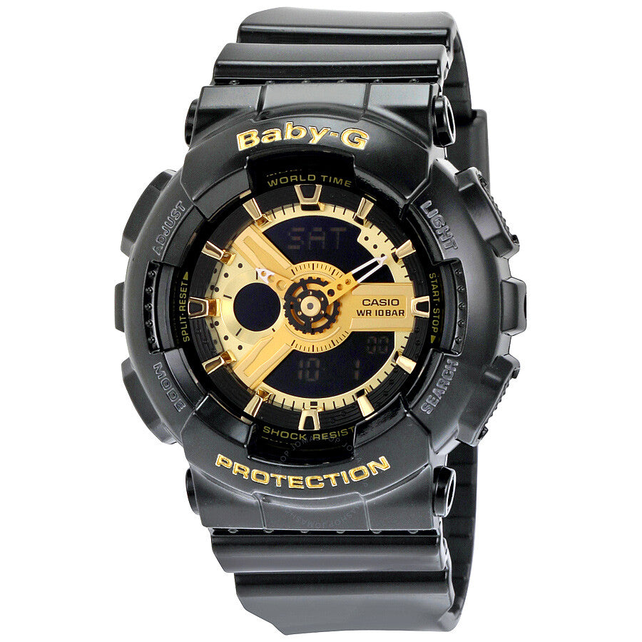 Casio Baby G Black Resin Ladies Watch BA110-1A - Dawson Watches