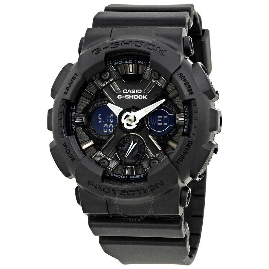Casio G-Shock Black Dial Resin Ladies Watch GMA-S120MF-1ACR - Dawson Watches