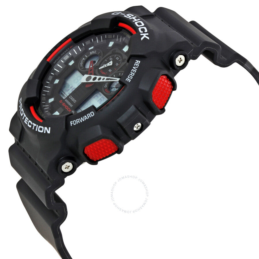Casio G-Shock Black Resin Strap Men's Watch GA100-1A4 - Dawson Watches #2
