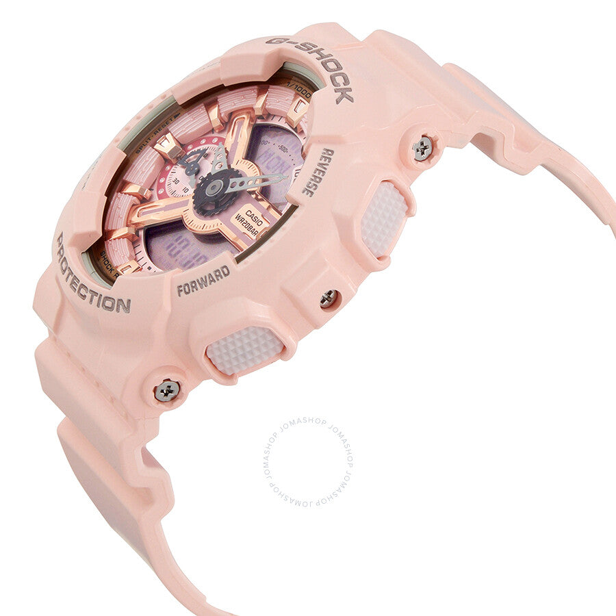 Casio G-Shock Digital Dial Pink Resin Ladies Watch GMAS110MP-4A1 - Dawson Watches #2