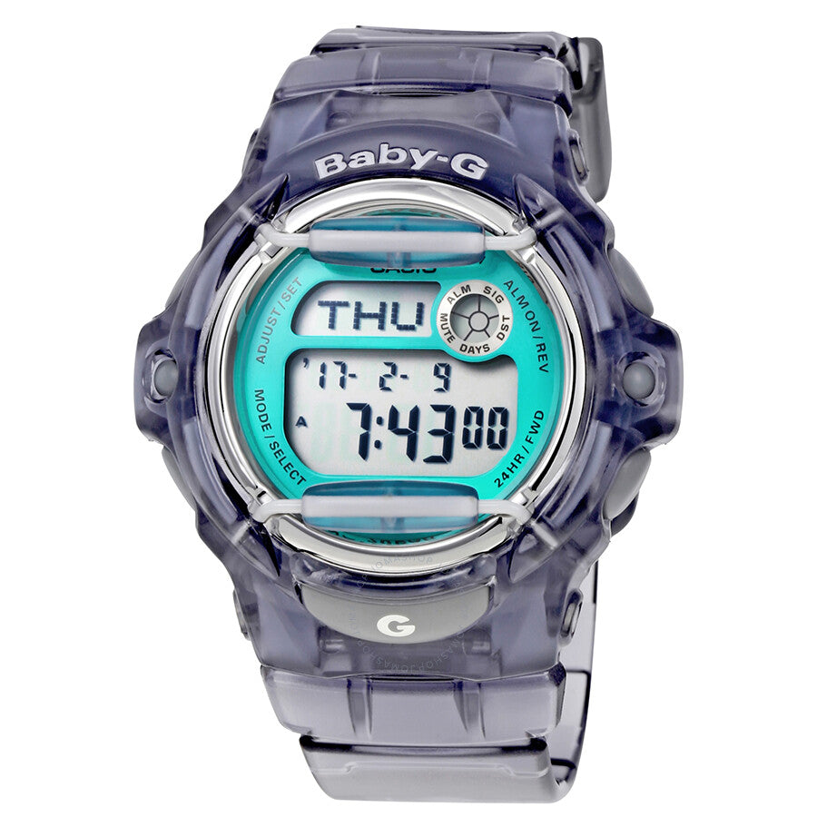 Casio Grey Transparent Resin Ladies Watch BG169R-8B - Dawson Watches