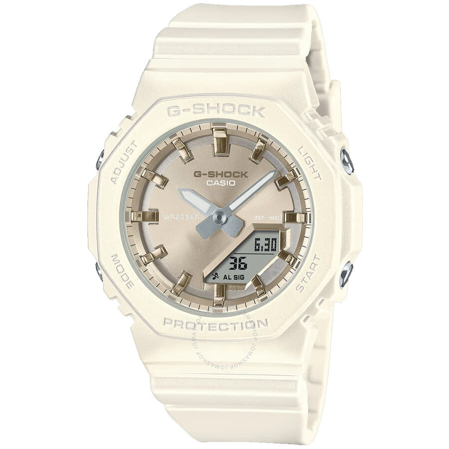 Casio G-Shock 2100 Series Quartz Analog-Digital White Dial Ladies Watch GMAP2100ST7A - Dawson Watches
