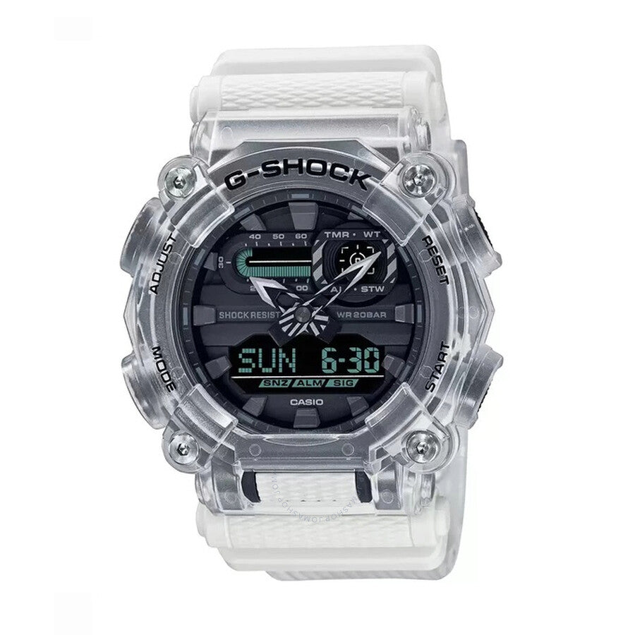 Casio G-Shock Alarm World Time Quartz Analog-Digital Black Dial Watch GA-900SKL-7ADR - Dawson Watches