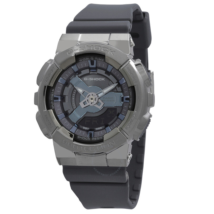 Casio G-Shock Alarm World Time Quartz Analog-Digital Grey Dial Ladies Watch GMS110B-8A - Dawson Watches