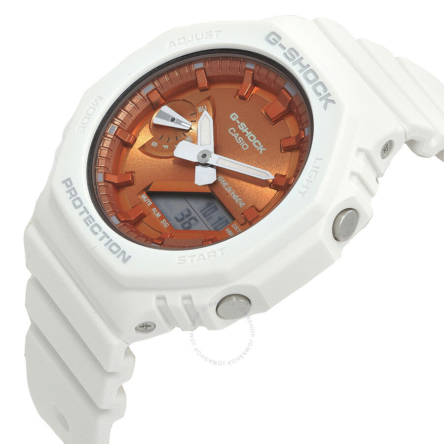 Casio G-SHOCK Alarm World Time Quartz Analog-Digital Orange Dial Watch GMA-S2100WS-7A - Dawson Watches #2
