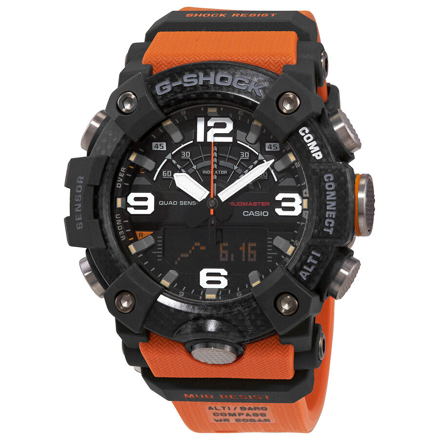 Casio G-Shock Chronograph Analog-Digital Black Dial Mudmaster Men's Watch GGB100-1A9 - Dawson Watches