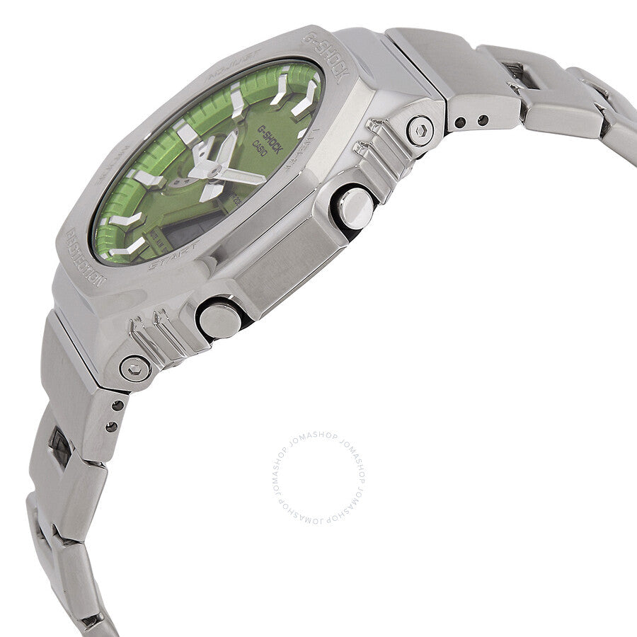 Casio G-Shock G-Steel 2100 Series Quartz Green Dial Men's Watch GM2110D-3A - Dawson Watches #2