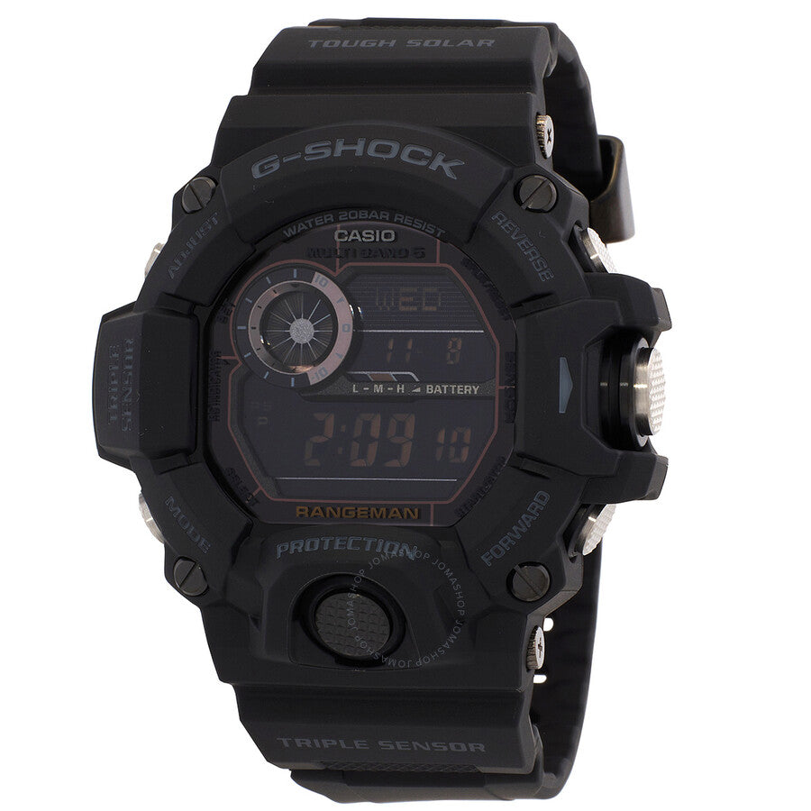 Casio G-Shock Master Of G Land Chronograph GMT Quartz Digital Black Dial Men's Watch GW9400-1B - Dawson Watches
