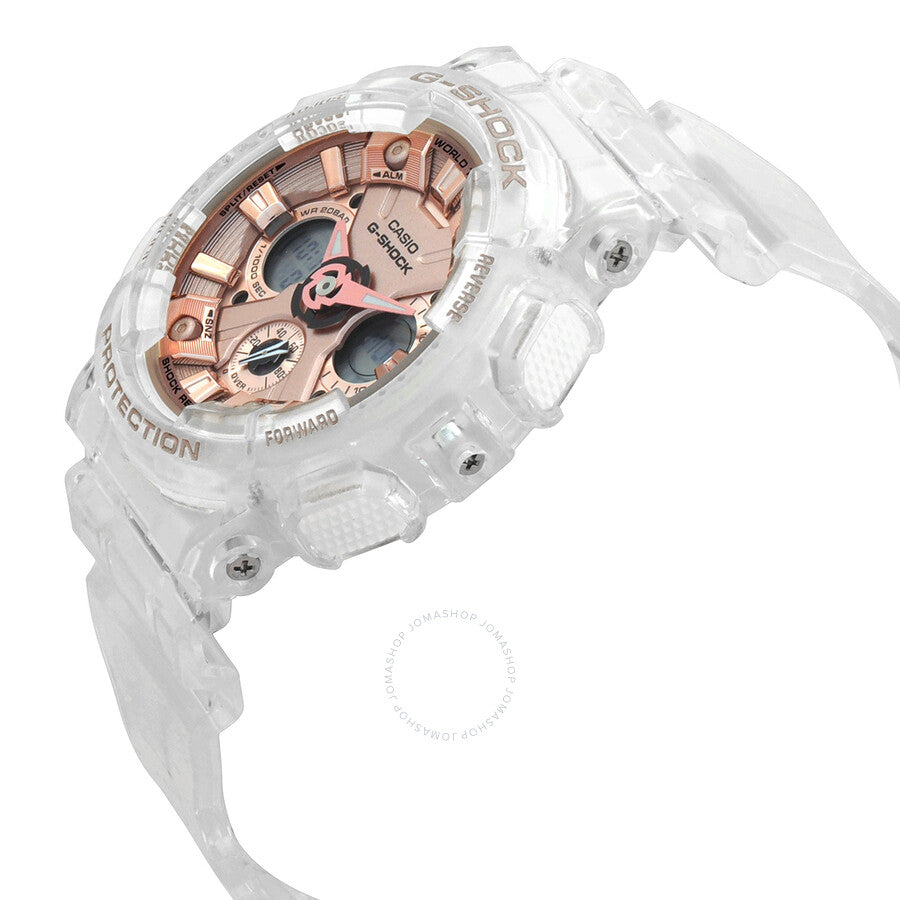 Casio G-Shock Perpetual Alarm World Time Chronograph Quartz Analog-Digital Ladies Watch GMA-S120SR-7A - Dawson Watches #2