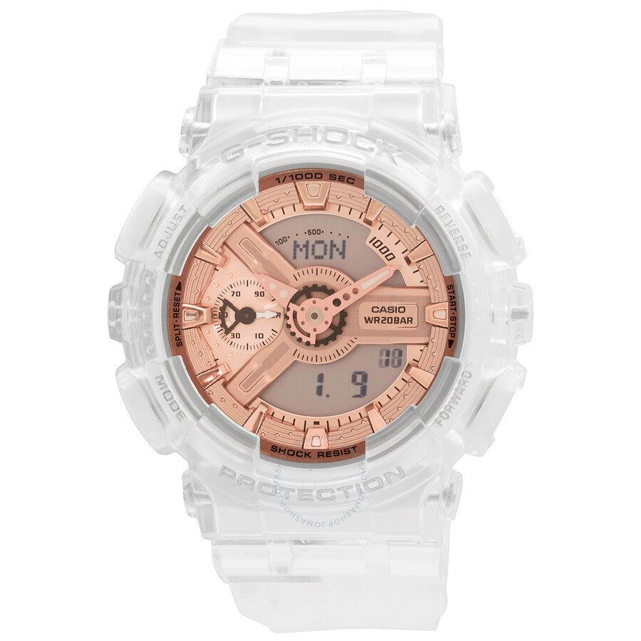 Casio G-Shock Perpetual Alarm World Time Quartz Analog-Digital Ladies Watch GMA-S110SR-7A - Dawson Watches