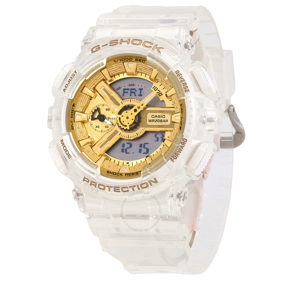Casio G-SHOCK Quartz Analog-Digital Gold Dial Ladies Watch GMA-S110SG-7A - Dawson Watches