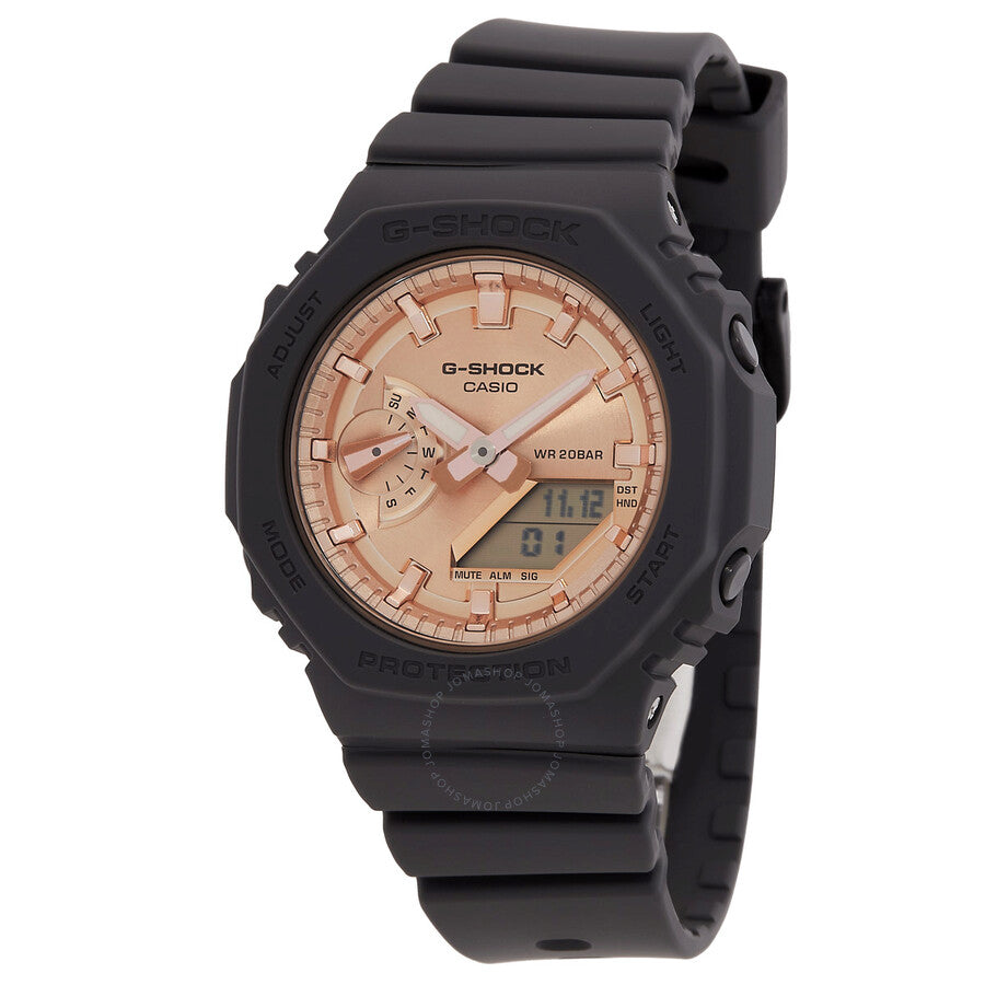 Casio G-Shock  Quartz Analog-Digital Rose Gold Dial Ladies Watch GMA-S2100MD-1ADR - Dawson Watches
