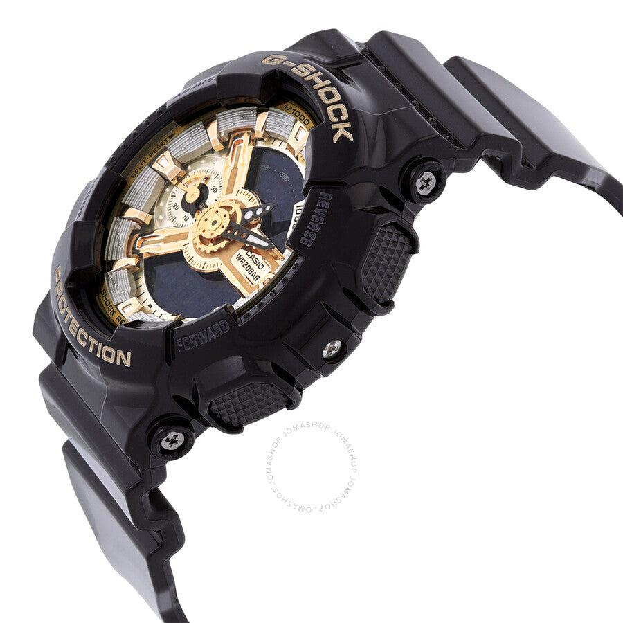 Casio G-Shock World Time Quartz Analog-Digital Black Dial Ladies Watch GMAS110GB-1A - Dawson Watches #2