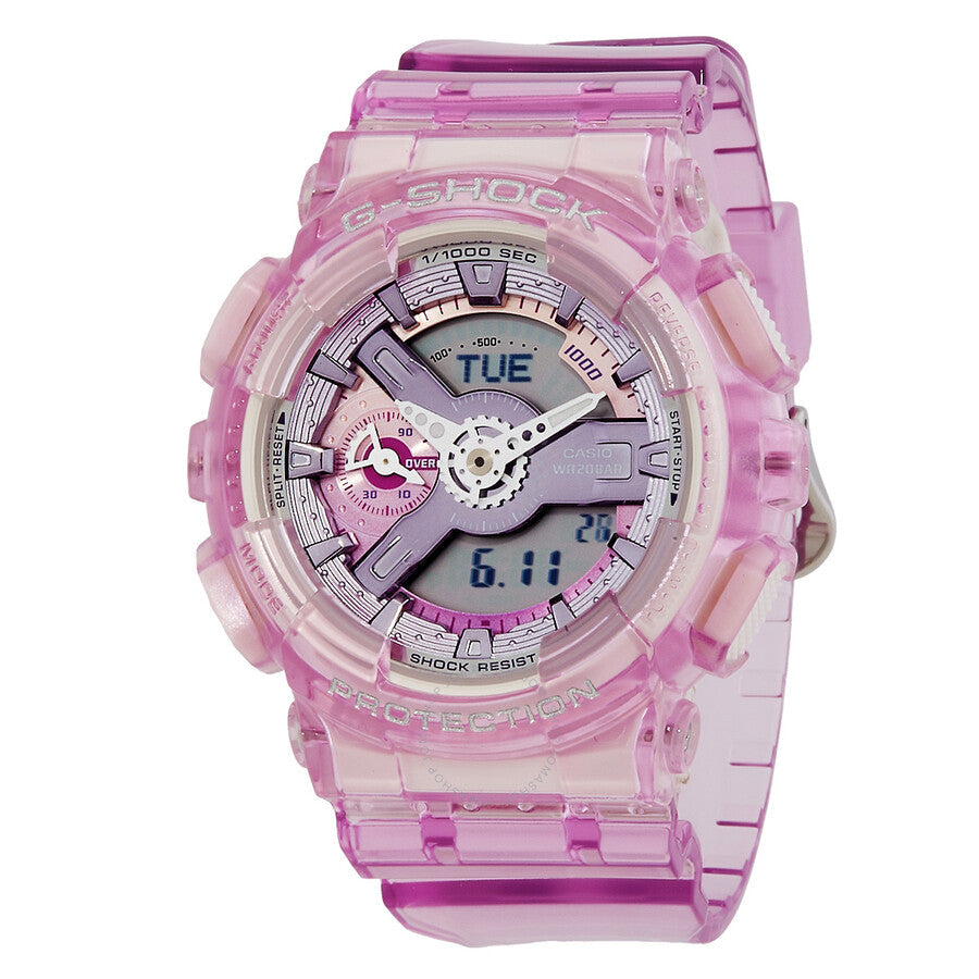 Casio G-Shock World Time Quartz Analog-Digital Ladies Watch GMA-S110VW-4A - Dawson Watches