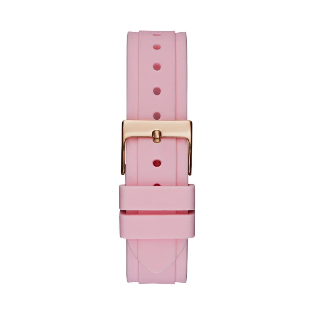 Guess Solstice Rose Gold Silicone Women's Watch GW0113L4