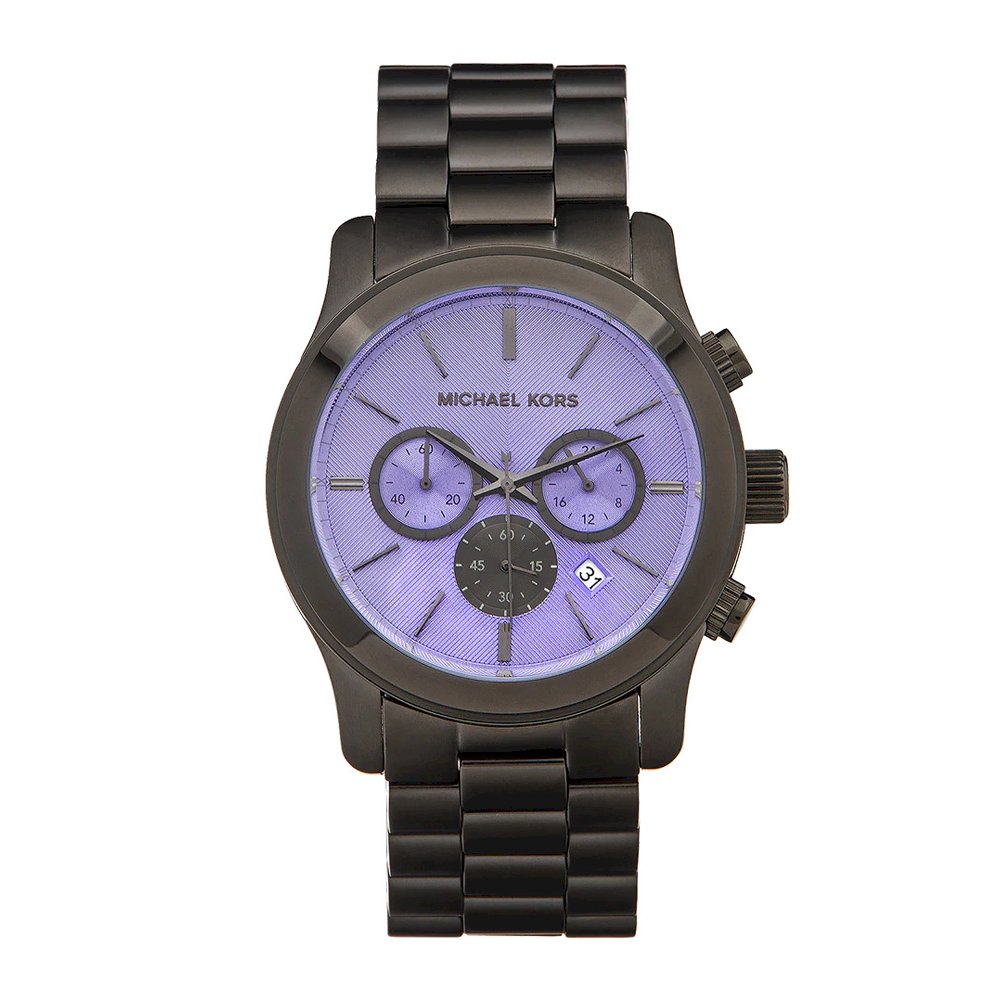 Michael Kors Runway Gunmetal Violet Unisex Watch  MK5954 - Dawson Watches