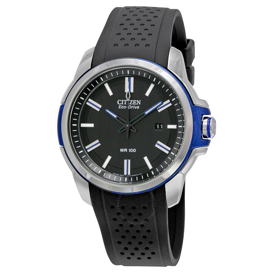 Citizen AR Eco-Drive Black Dial Men's Watch AW1151-04E - Dawson Watches