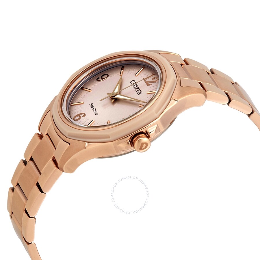Citizen AR Eco-Drive Pink Dial Ladies Watch FE7053-51X - Dawson Watches #2
