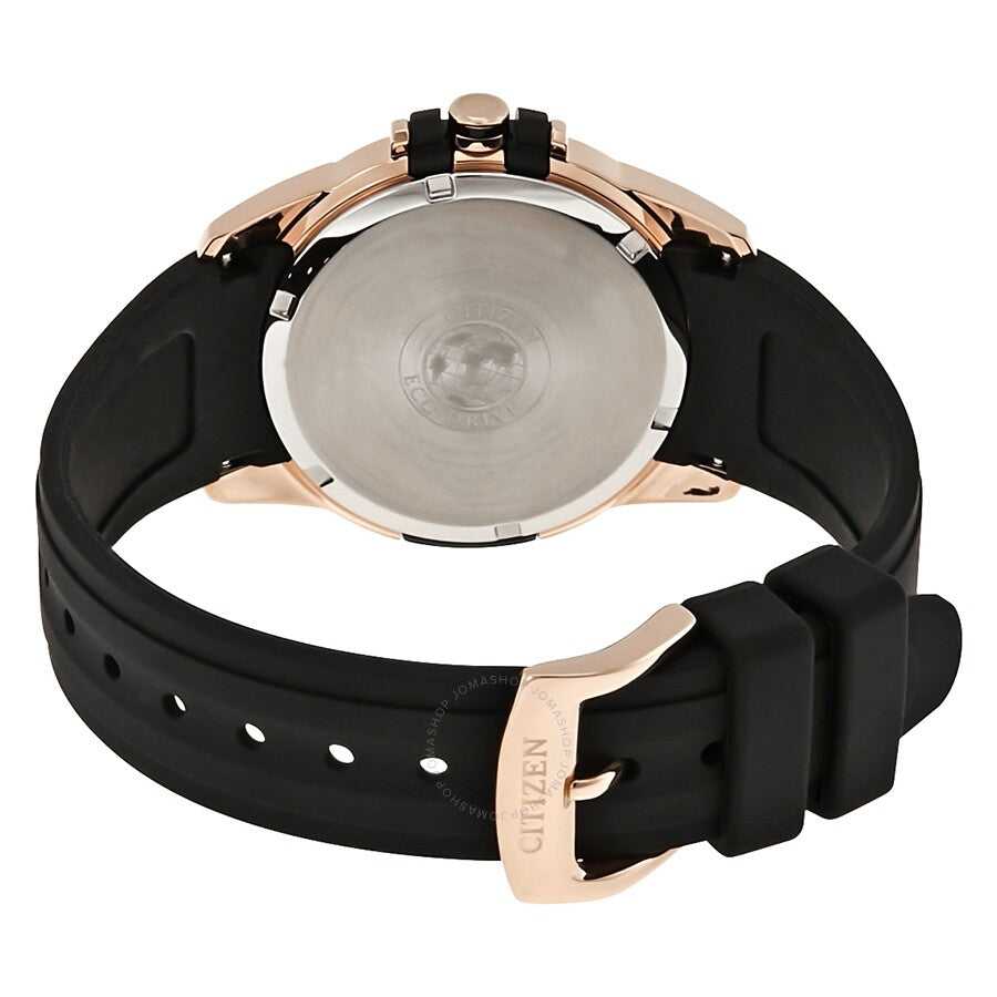 Citizen AR Silver Dial Ladies Black Silicone Solar Watch FE6133-09A - Dawson Watches #3
